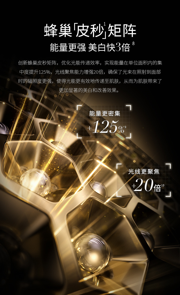 蜂巢皮秒矩陣，能量密集，聚集光源